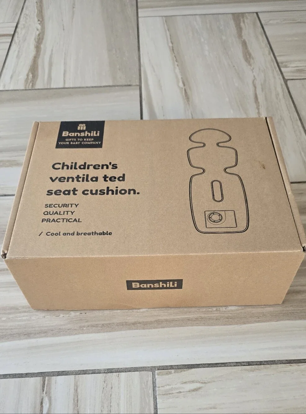NIB Banshili 3D Airflow Cooling Stroller Pad Line Liner & Cushion Cover